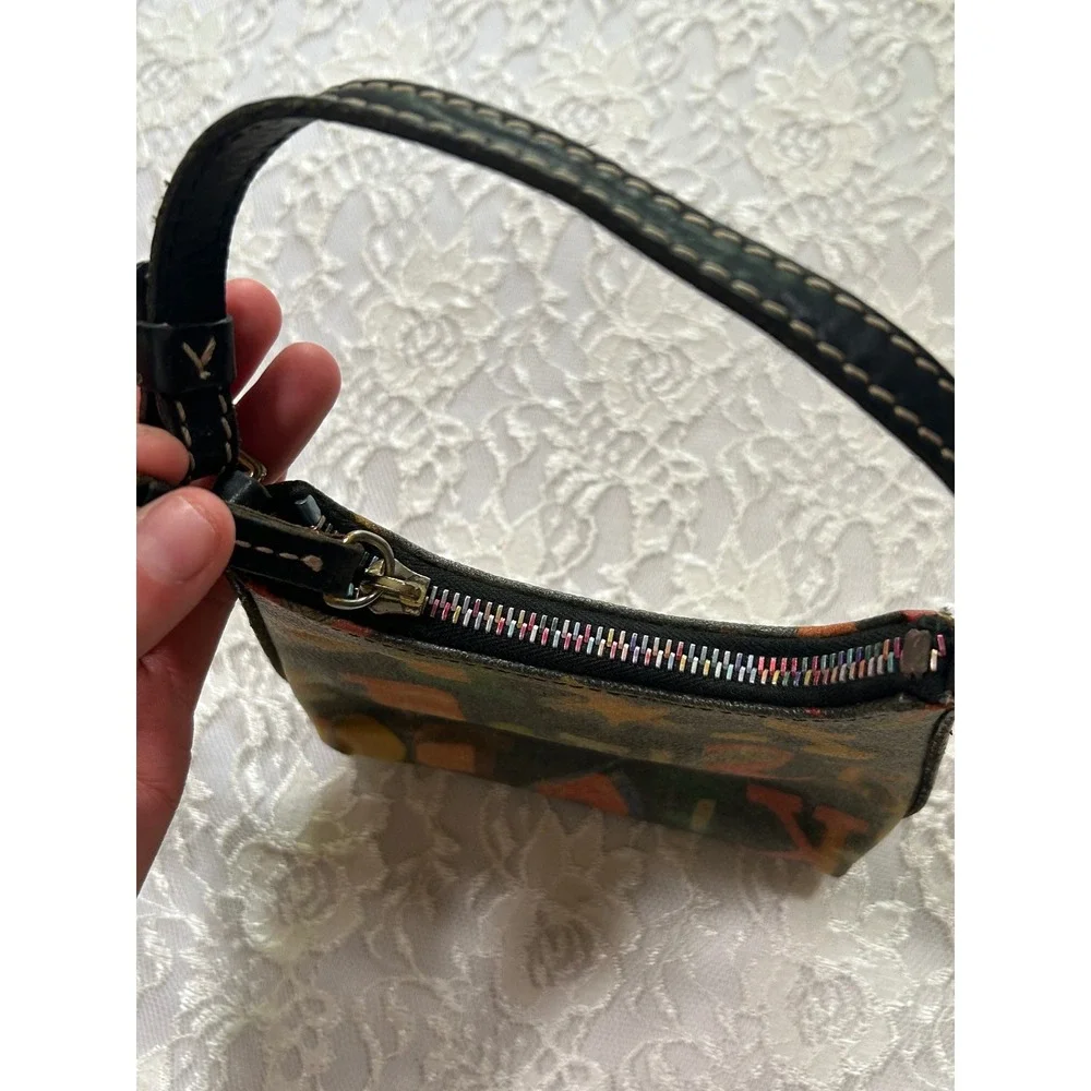 Dooney & Bourke Vintage Rainbow Monogram Mini Bag Y2K 2000s Indie Retro